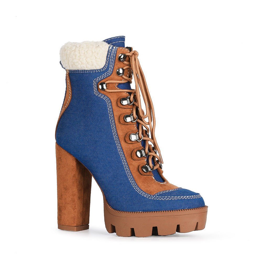 Women's High-heel Block Heel Ankle Boots