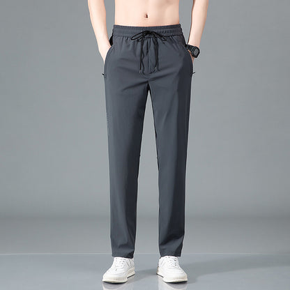 Ice Silk Casual Pants Men's Summer Thin Straight Sports - Glamour Gale