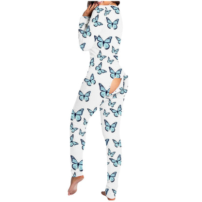 Women's Button Flip Adult Pajamas