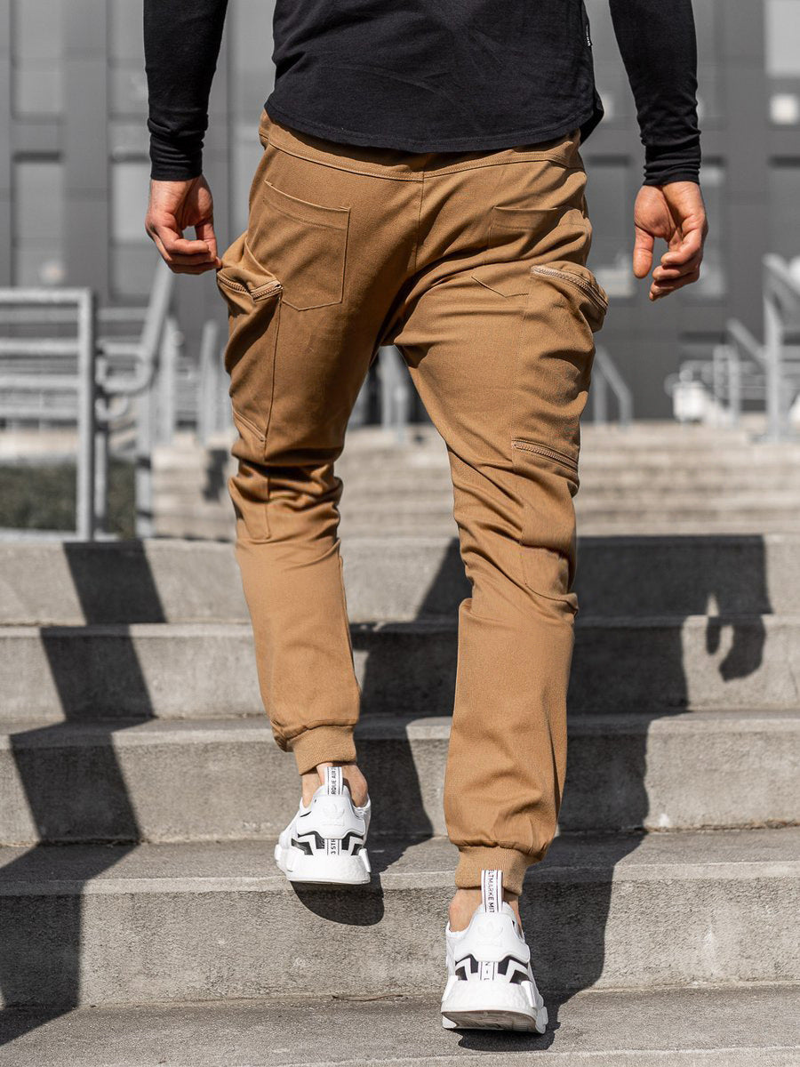 Multi Pocket Men Fashion Tethered Pants - Glamour Gale