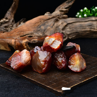 Natural Red Agate Rough Stone Crystal Aromatherapy Stone Fragrant Stone Demagnetizing Stone