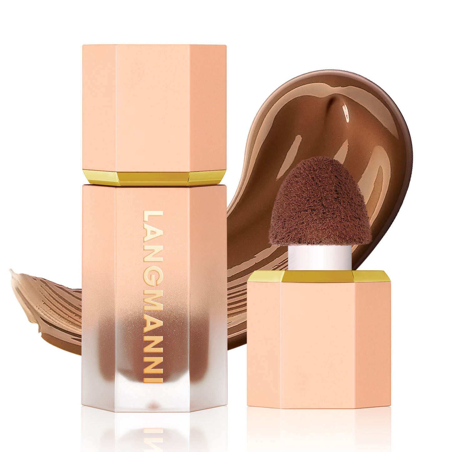 LANGMANI - Cross-border Langmanni Three-color Liquid Repair Face Three-dimensional Deepening Contour Side Shadow Repair Makeup