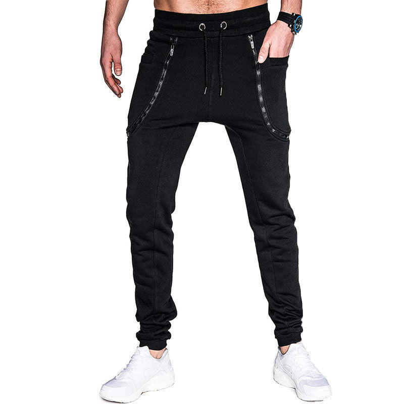 Men's Sports Trousers With Zipper Pockets