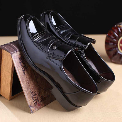 Men's Fashion Casual Solid Color Leather Shoes