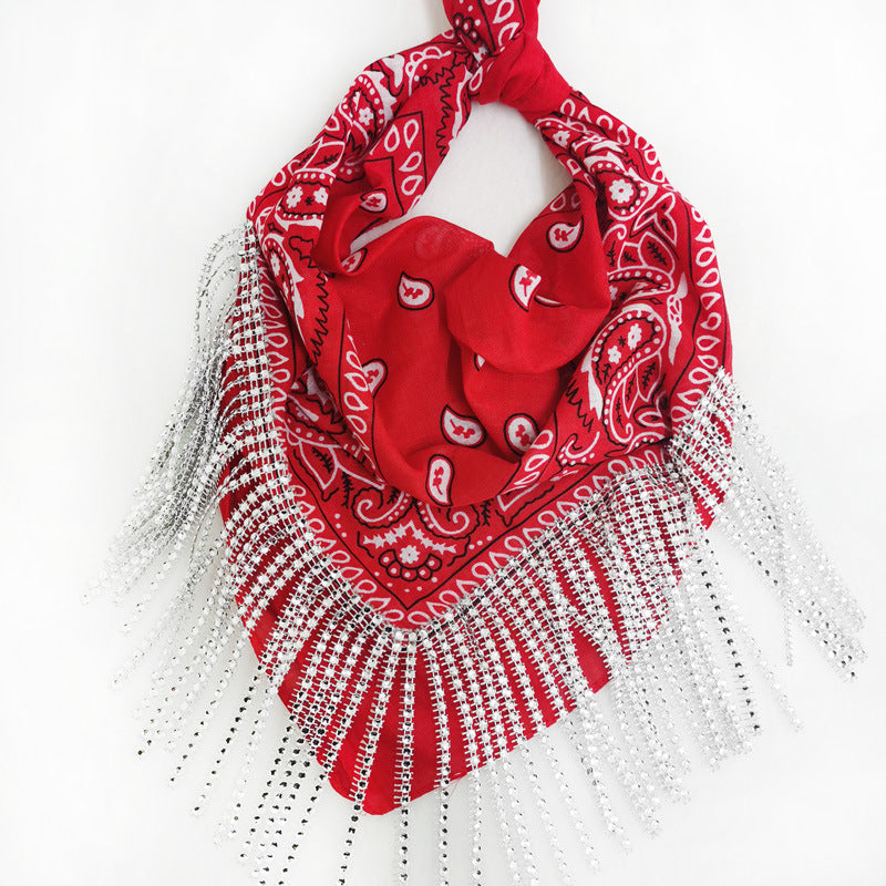 Paisley Vintage Diamond Tassel Scarf