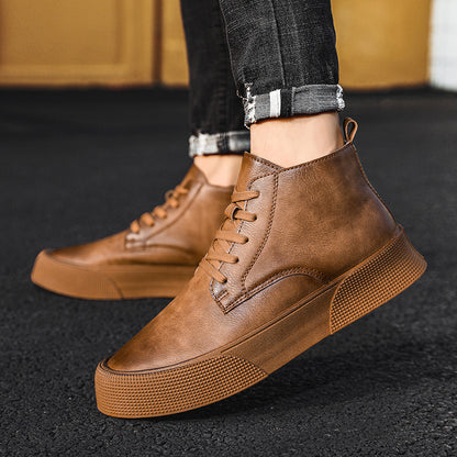 High-top Men's Shoes Thick Bottom Heighten Casual Shoes - Glamour Gale