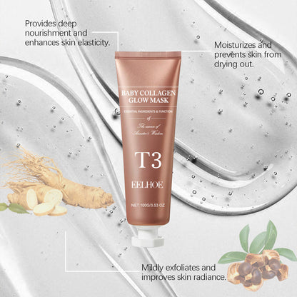 EELHOE - Collagen Peel And Tear Facial Mask Moisturizing, Moisturizing, Wrinkle Resisting, Skin Brightening And Tear Facial Mask - Glamour Gale Peel and tear facial mask