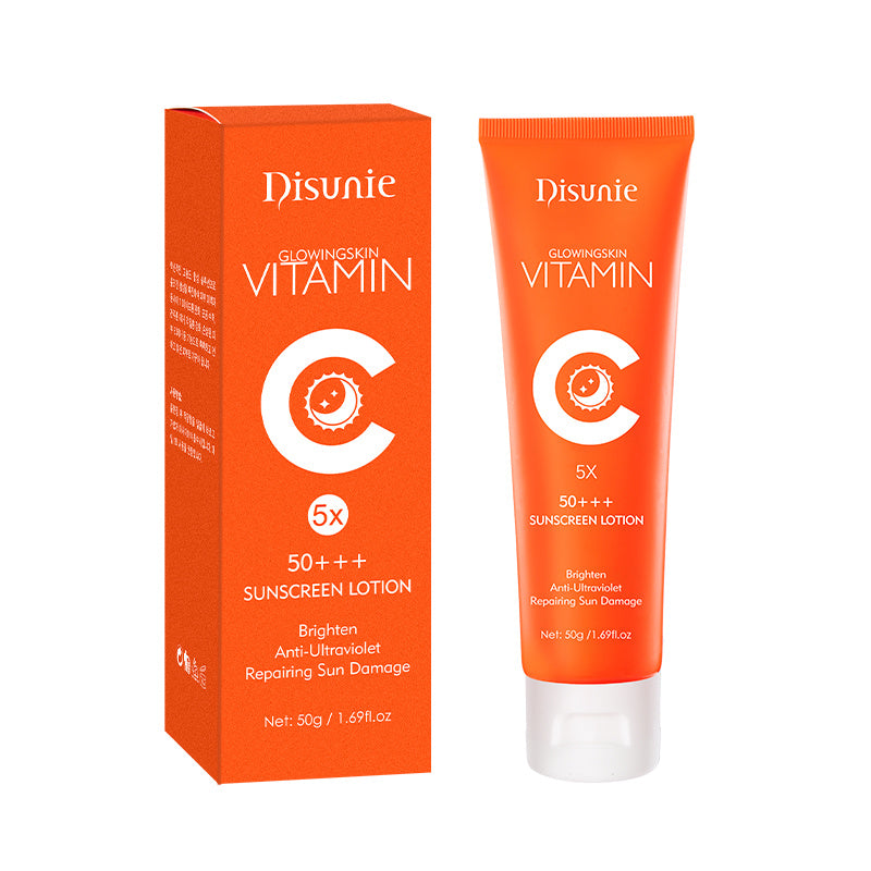 DISUNIE - Sunscreen Cream Spf 50 Vitamin C Collagen Moisturizer Brightening Lotion Korean Skin Care Sun Block Sunscreen For The Black Skin - Glamour Gale sunscreen