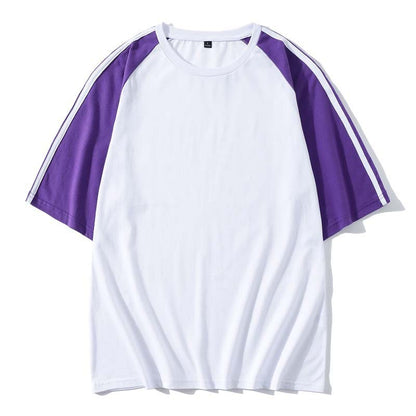 Cotton Drop-Shoulder Sleeve T-shirt