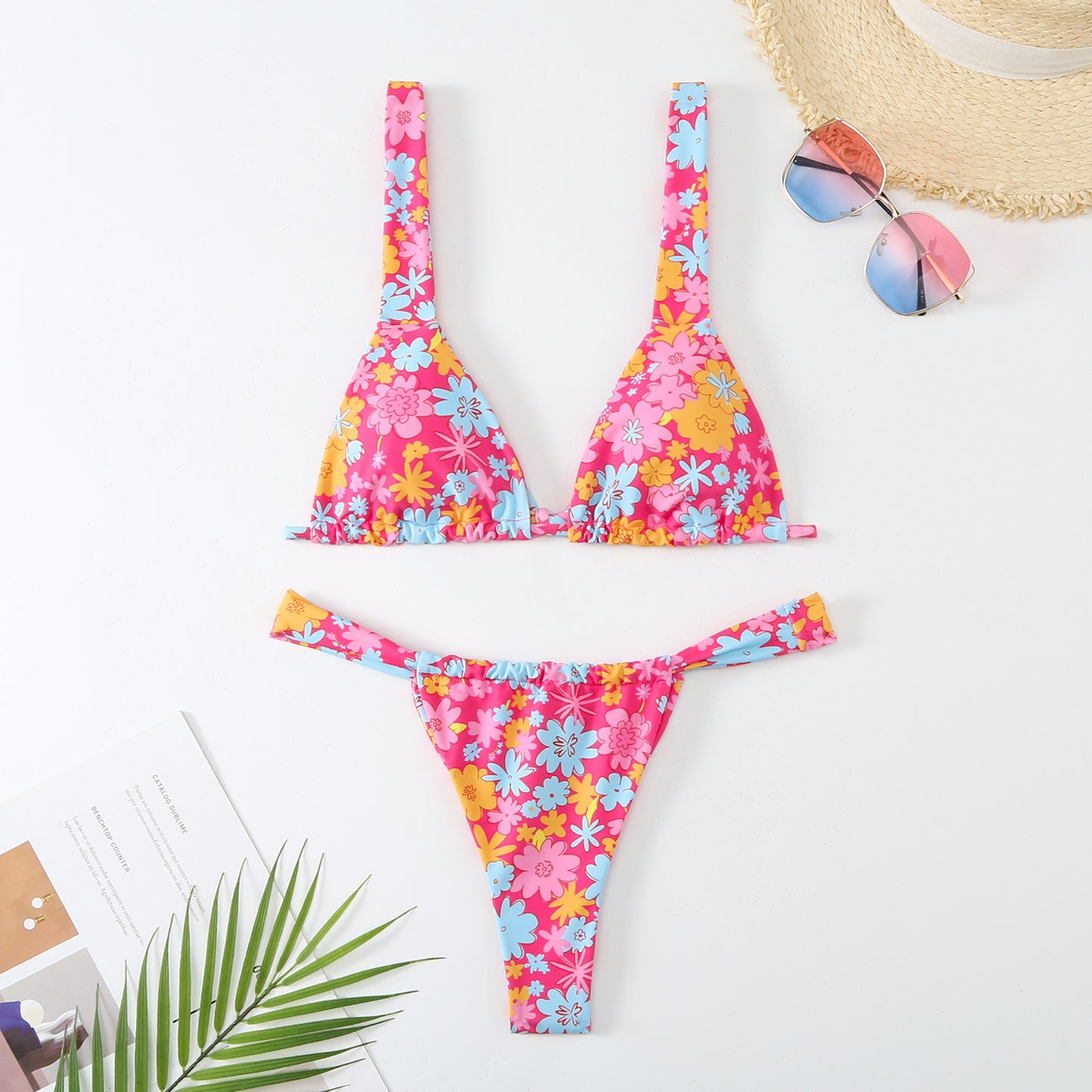 Women's Printed Multi-color Bikini Swimsuit