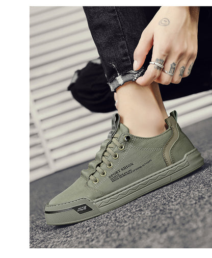 Men's Canvas Shoes Breathable Sneakers Sports Leisure Cloth Shoes