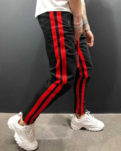 Men Sports Zipper Casual Pants - Glamour Gale