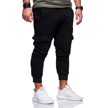 Men's casual pants with side pockets