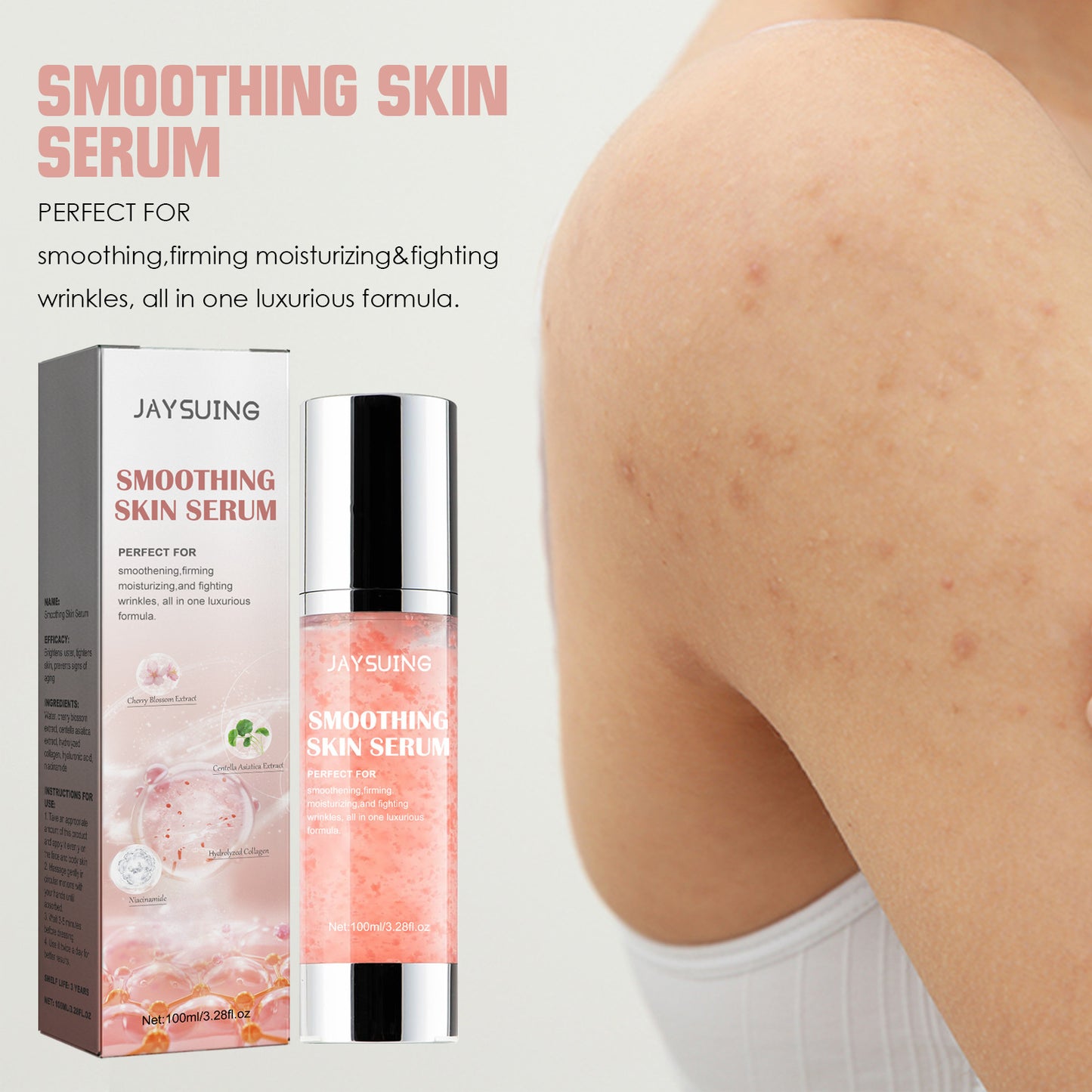 JAYSUING - Smoothing Skin Serum,  Smooth Body Moisturizing Skin Fading Wrinkle 100ml