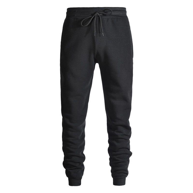 Spring and autumn solid color youth black casual pants