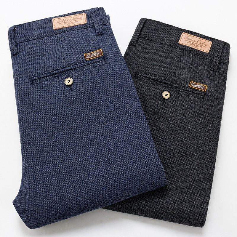 Men's Cotton And Linen Casual Pants Autumn New Business Long Pants