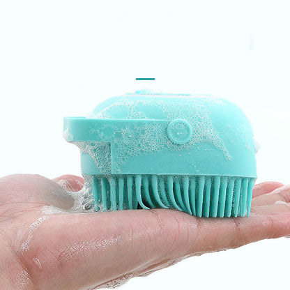 Pet silicone massage bath brush