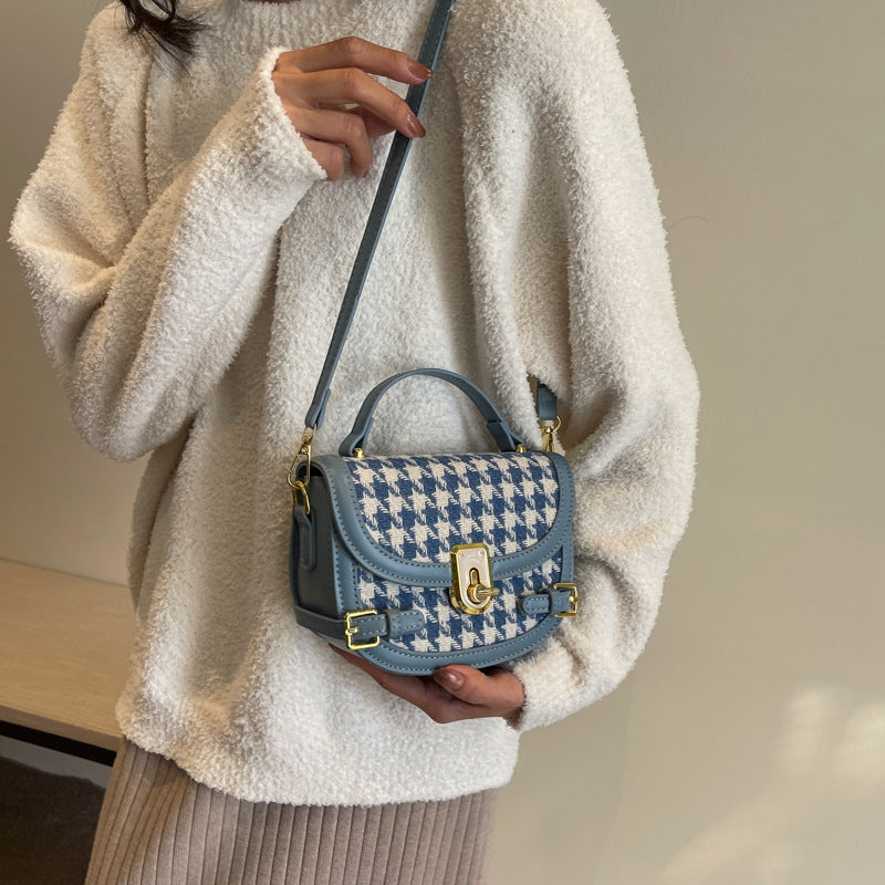 Women's Fashion All-match Houndstooth Shoulder Bag