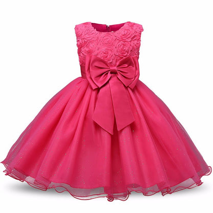 Princess Flower Girl Dress Summer Tutu Wedding Birthday Party Dresses - Glamour Gale