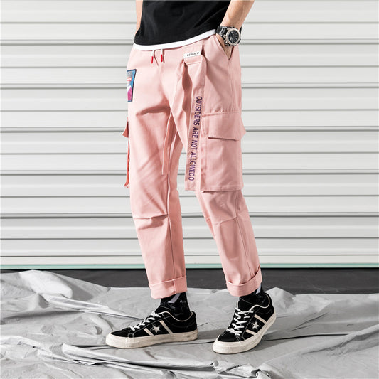 Men's overalls straight pants