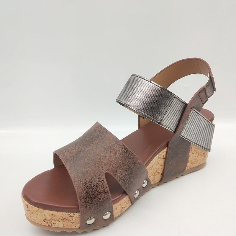 Wedge heel Roman women's high heel sandals