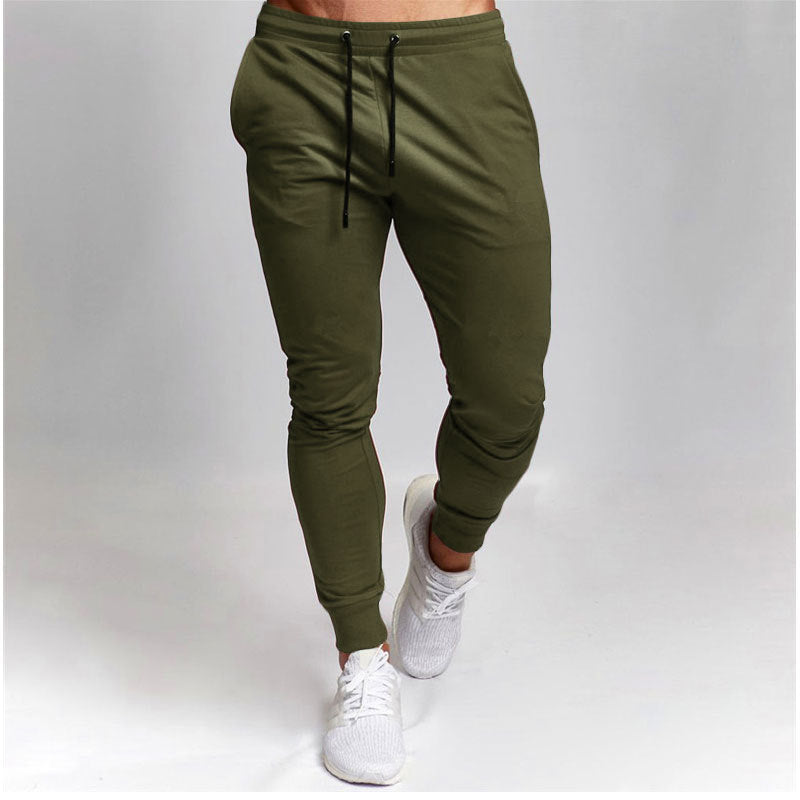 Spring and autumn solid color youth black casual pants