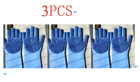 Silicone dishwashing gloves pet brush gloves