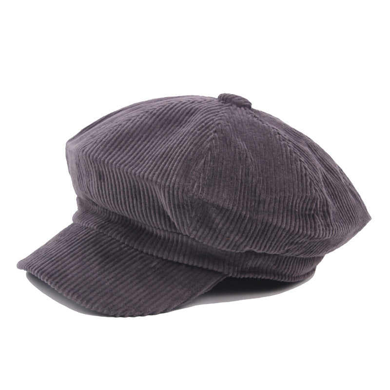 Artistic Retro Pure Cotton Octagonal Cap Men And Women