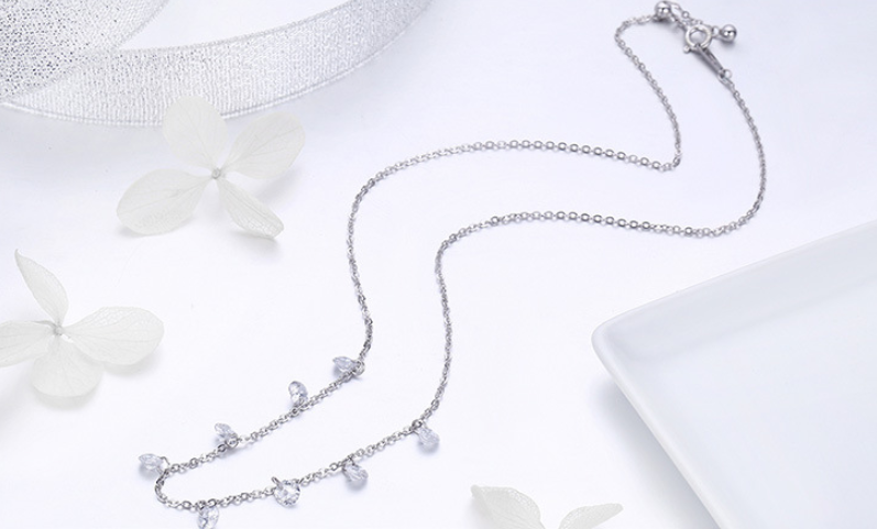 Necklace female personality exaggerated simple beauty s925 silver necklace cross-border silver jewelry