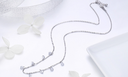 Necklace female personality exaggerated simple beauty s925 silver necklace cross-border silver jewelry