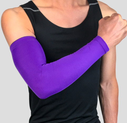 1Pcs Breathable Quick Dry UV Protection Running Arm Sleeves Basketball Elbow Pad Fitness Armguards Sports Cycling Arm Warmers