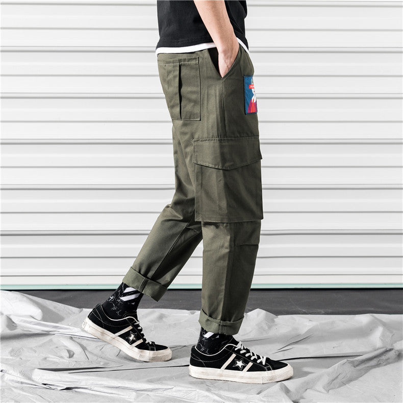 Men's overalls straight pants