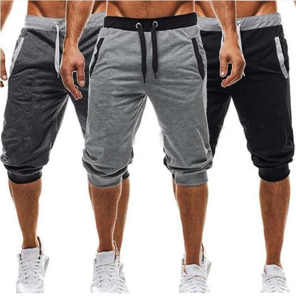 Men's Casual Sports Slimming Color-matching Fitness Jogging Shorts