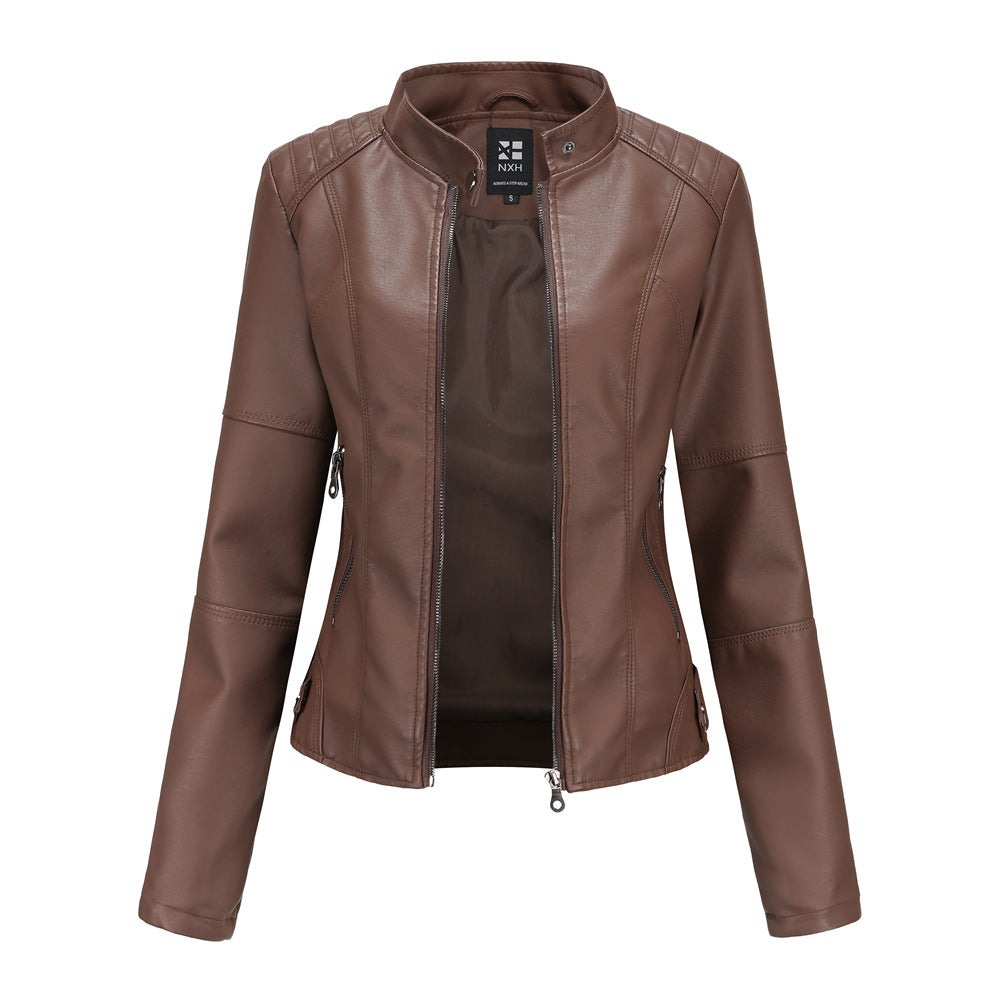 European And American Women's Leather Jackets