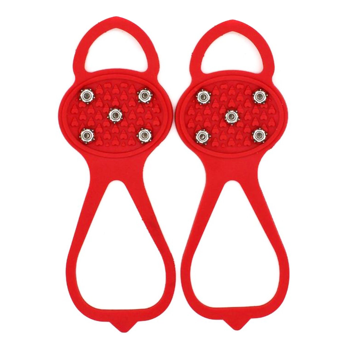 Unisex Men 5 Teeth Ice Gripper For Shoes Crampons Ice Gripper Spike Grips Cleats For Snow Studs Non-Slip Climbing Hiking Covers