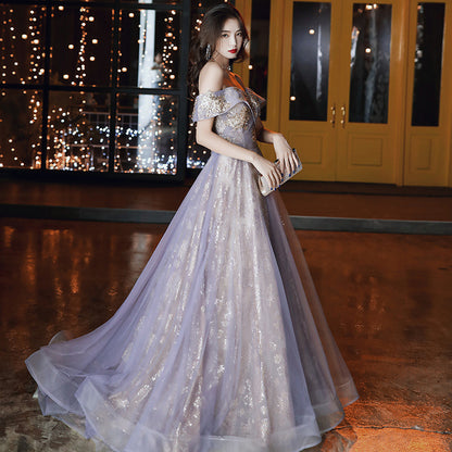 Retro Court Banquet Temperament Ladies Long Dress