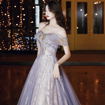 Retro Court Banquet Temperament Ladies Long Dress