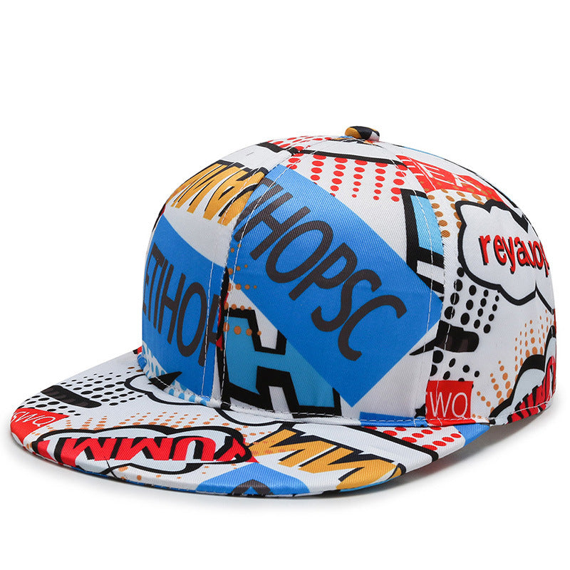 Hat Men And Women Trend Print Element Baseball Cap