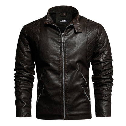 Men's Fashion Trendy Men Autumn And Winter Leather Jackets