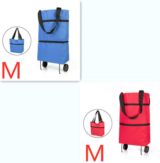 Folding Shopping Carts Reusable Shopping Bags with Wheels