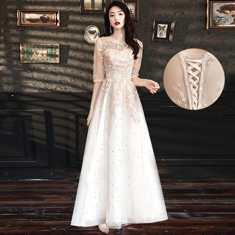 Can Wear Short Ladies Bridesmaid Dresses For Banquet Temperament