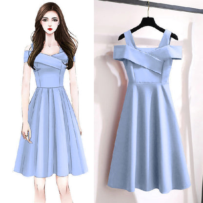 Women's Fat Sister Fashion Temperament Dress Women