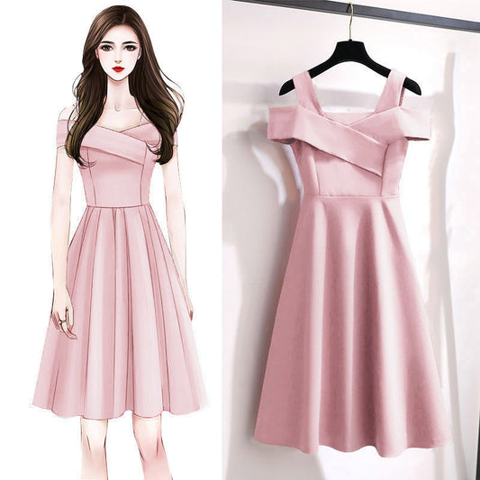 Women's Fat Sister Fashion Temperament Dress Women