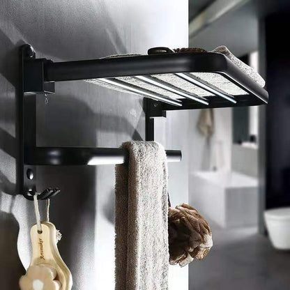 Perforated Space Aluminum Bathroom Folding Shelf Bathroom