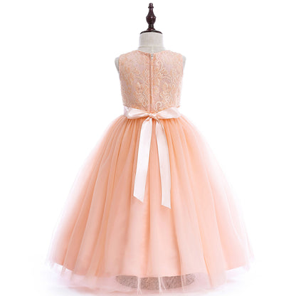 Big Kids Wedding Dress Girls Pettiskirt Lace Dress Costumes - Glamour Gale