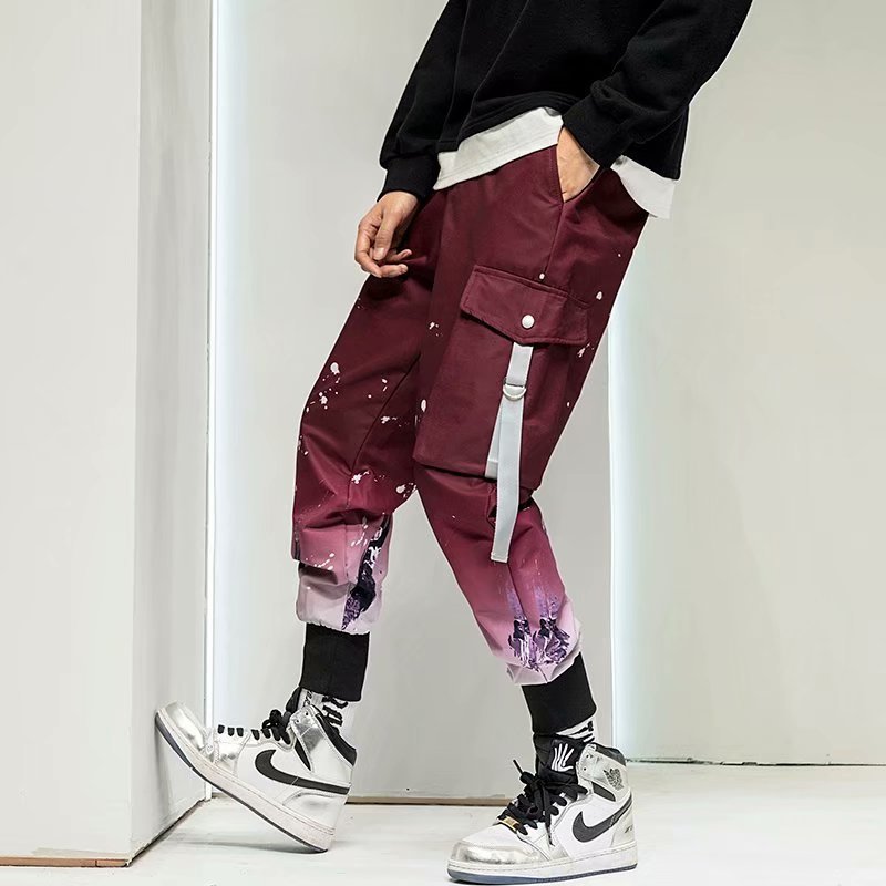 Gradient Casual Loose Nine point Beam Pants Trend