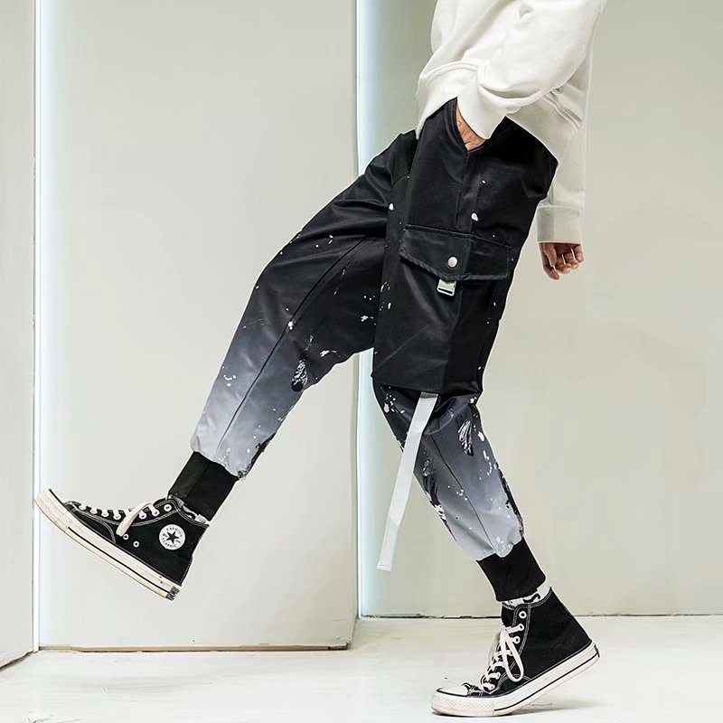 Gradient Casual Loose Nine point Beam Pants Trend