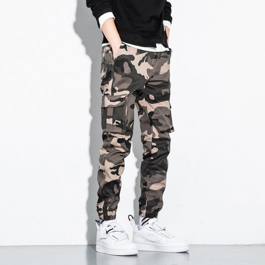 Men's Casual Pants Men's Sports Tooling Nine-Point Pants Korean loose Cotton Pants Men - Glamour Gale