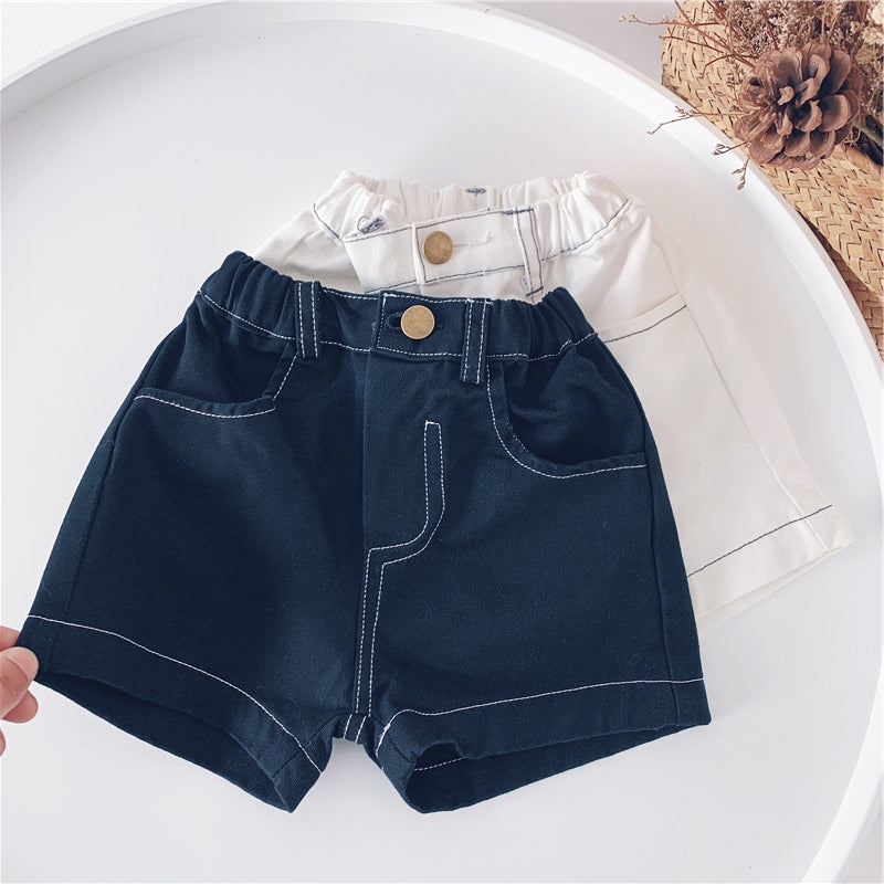 Children'S Clothing Spring And Summer Boys And Girls Jeans New Hot Pants Children'S Casual Five-Point Pants Baby Pants