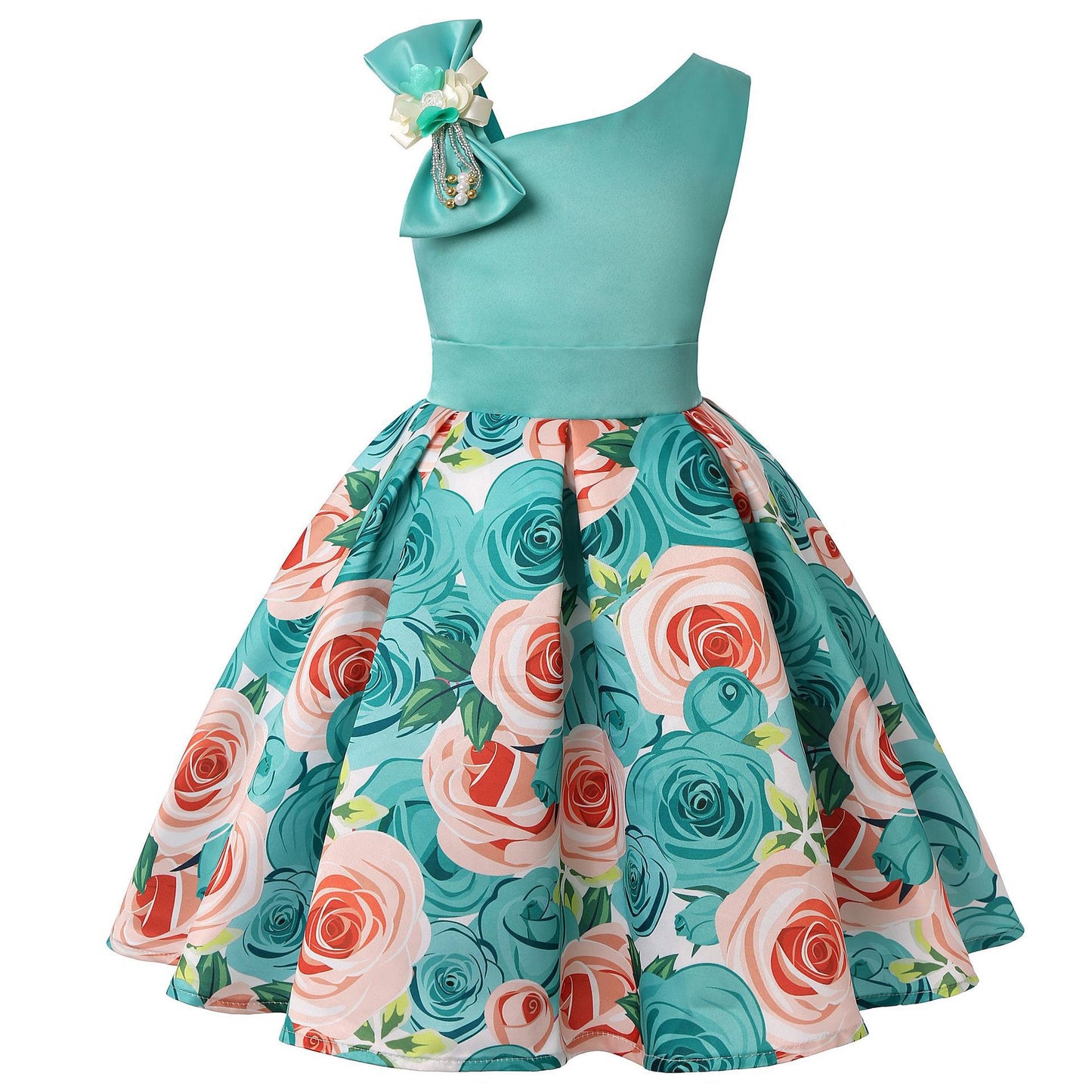 Girls' Dresses Girls' Princess Dresses Digital Print Children's Dresses - Glamour Gale